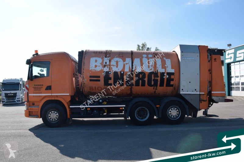 Gemeentevoertuig Scania G320 FAUN Rotopress...