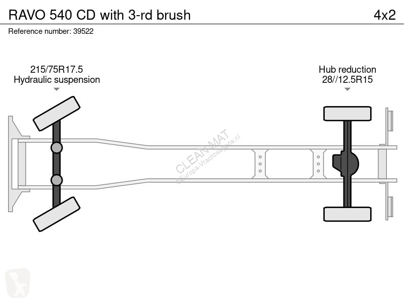 Vägmaskiner Ravo 540 CD with 3-rd brush