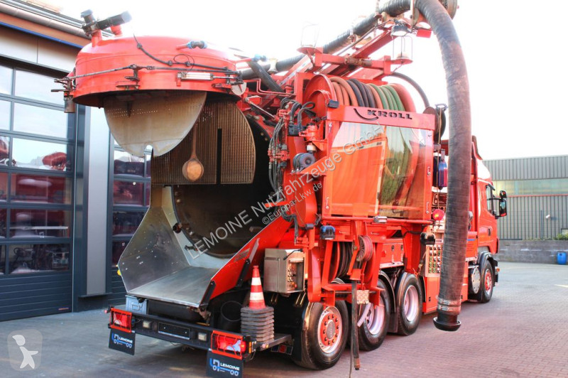 Gemeentevoertuig Scania R560 V8 8x4 Kroll 20m³...