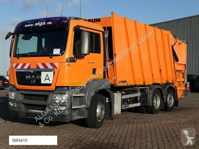 Vägmaskiner MAN TGS BL 6x2, Faun, Vario Press,...