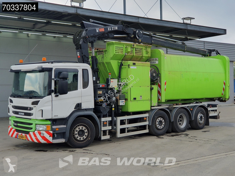 آلة لصيانة الطرق Scania P360 P 8X2 Hiab 211 BW...