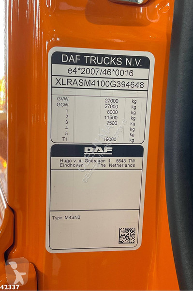 Vägmaskiner DAF FAN  340 Hiab 23 Tonmeter...