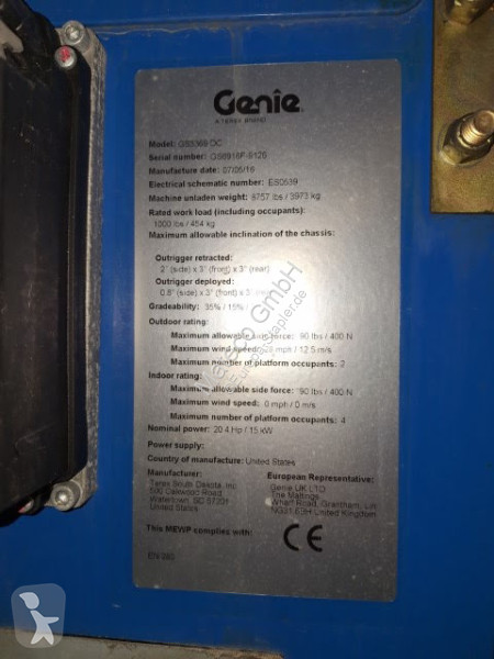 Nacelle Genie GS-3369