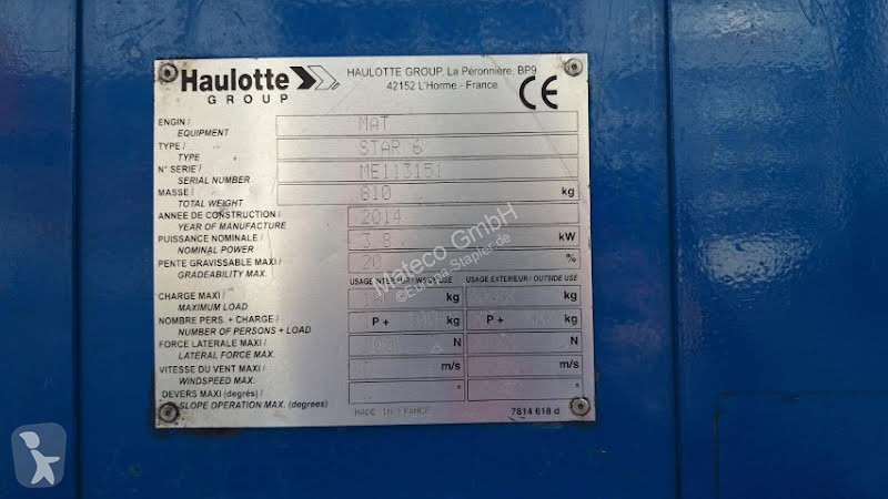 Nacelle Haulotte STAR 6