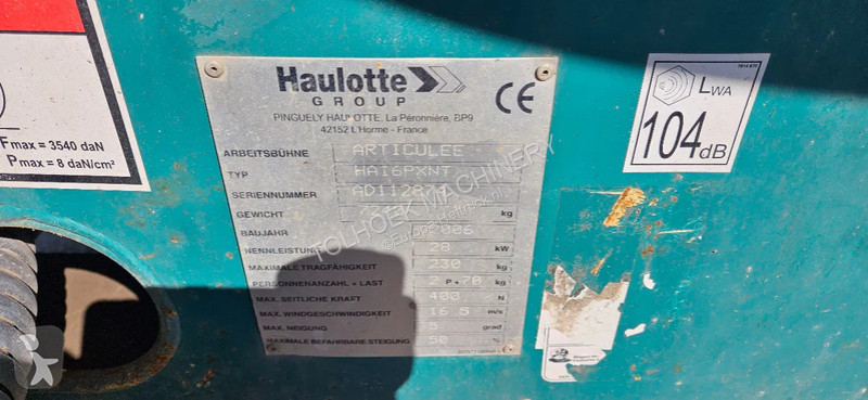 Hoogwerker Haulotte HA 16 px