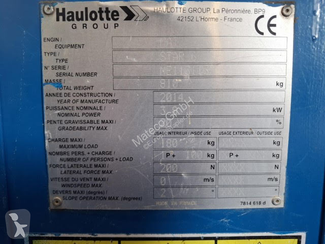 منصة تلسكوبية Haulotte STAR 6