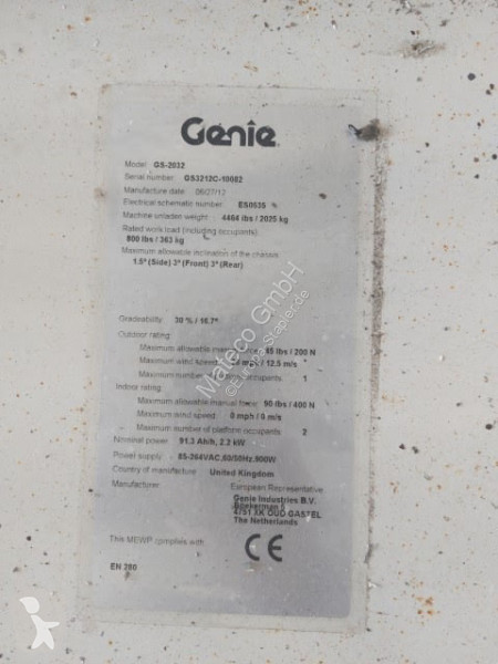 منصة تلسكوبية Genie GS-2032