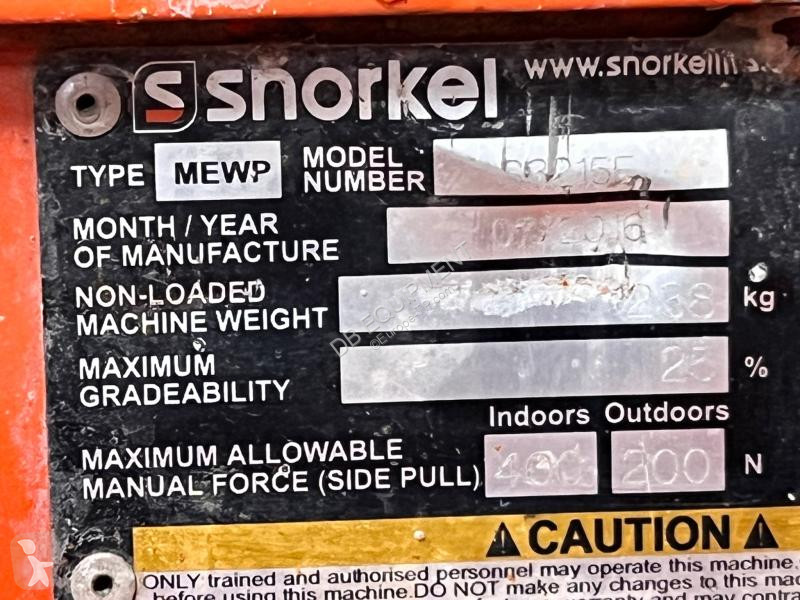 منصة تلسكوبية Snorkel  S3215E NACELLE CISEAUX...