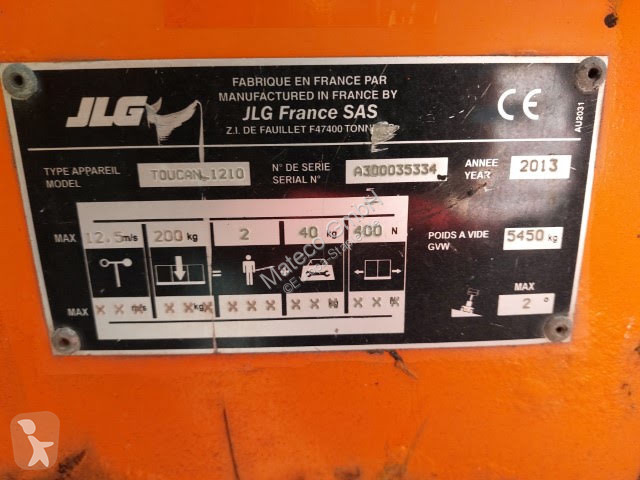 منصة تلسكوبية JLG TOUCAN 1210
