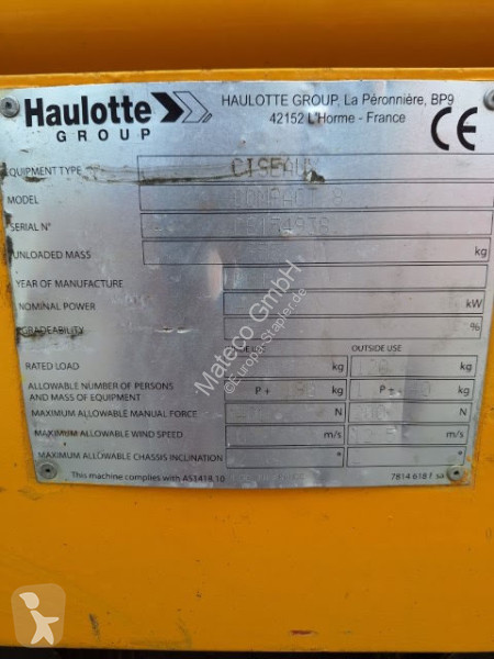 Plataforma elevadora Haulotte COMPACT 8