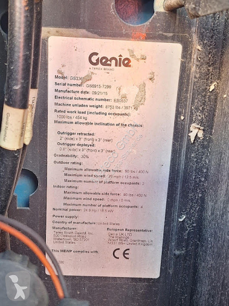 منصة تلسكوبية Genie GS3369 OR