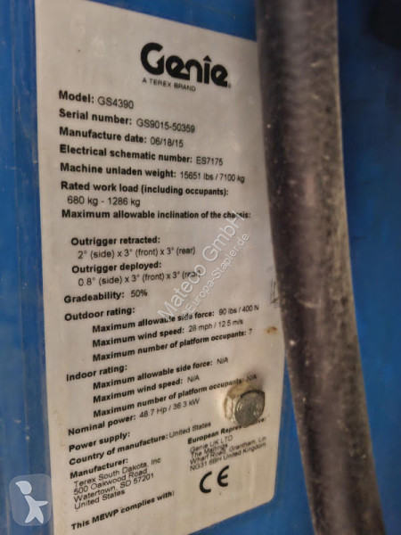 منصة تلسكوبية Genie GS4390