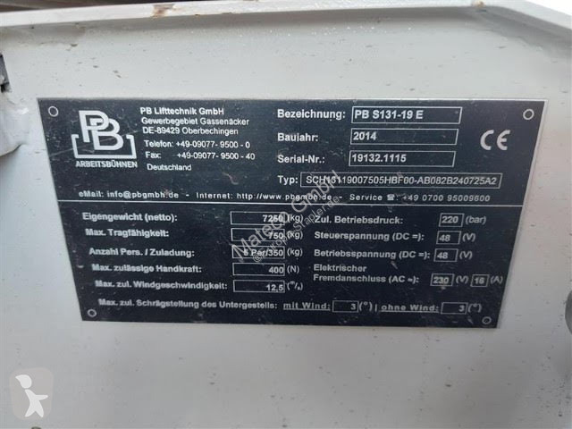 Lift PB S131-19 E
