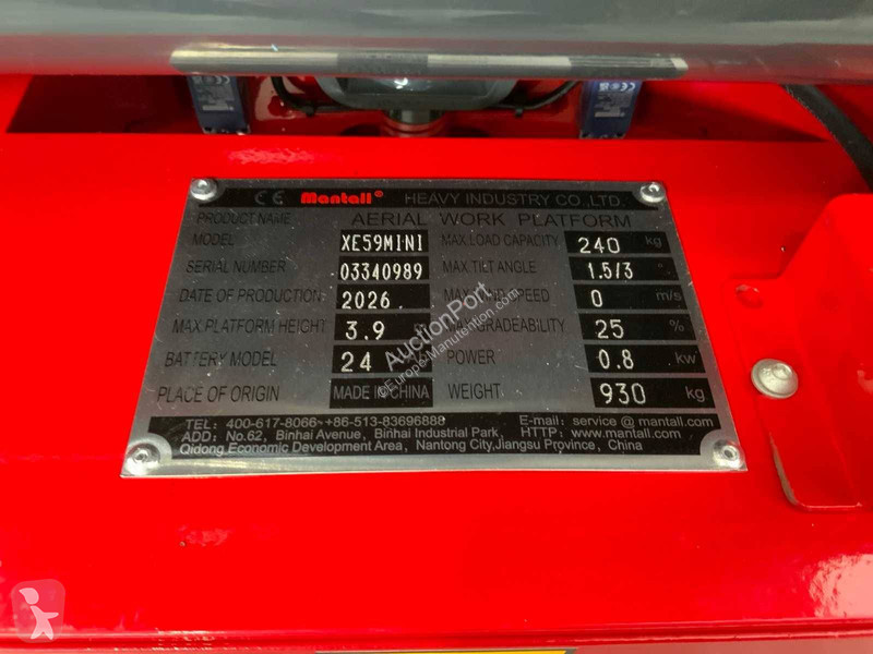 Zwyżka Mantall XE59MINI