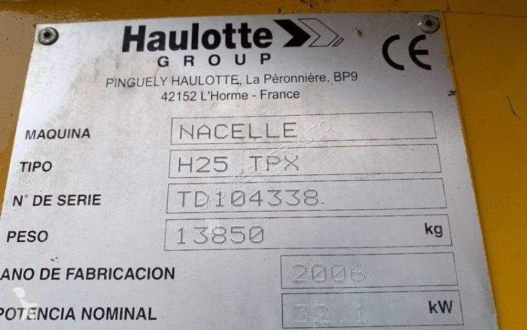 Hoogwerker Haulotte nacelle automotrice a...