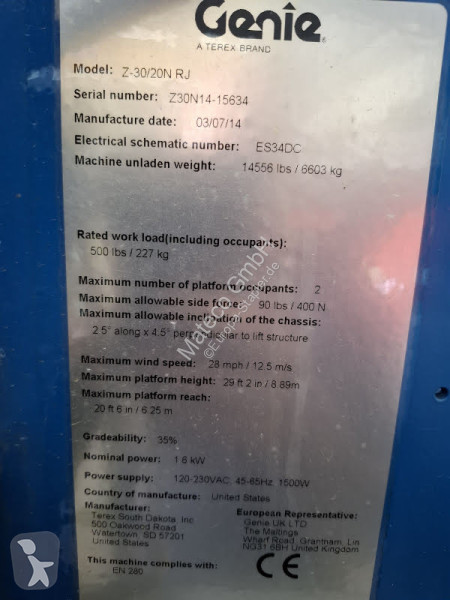 Автовышка Genie Z30/20N