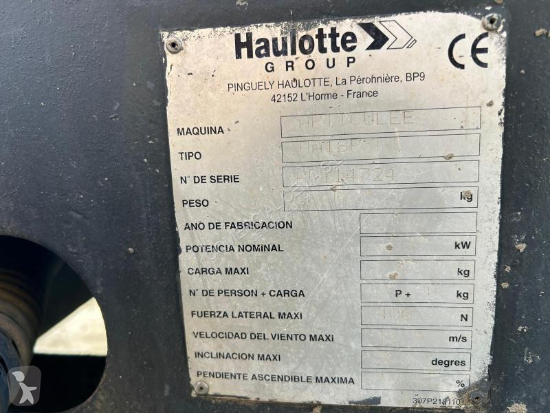 Plataforma elevadora Haulotte PXNT