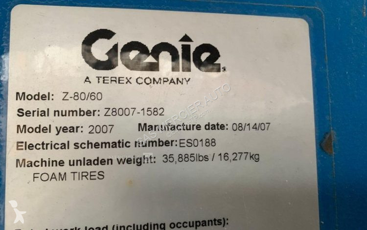 Emelőkosár Genie nacelle automotrice a fleche...