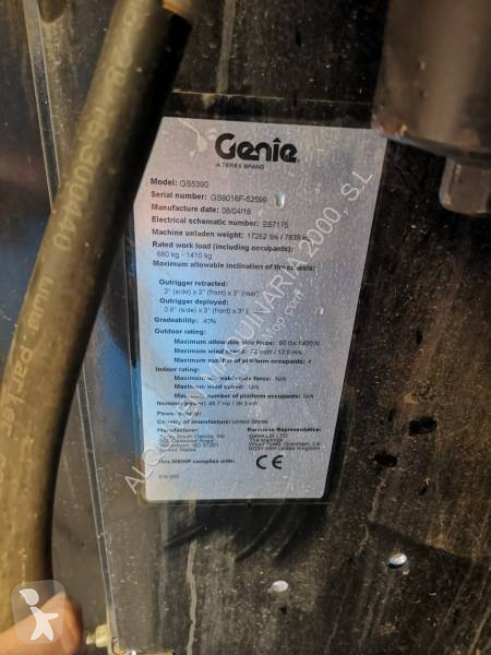 Nacelle Genie Genie gs  5390 rt año 2019