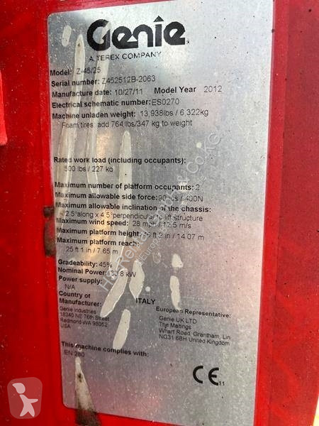 Lift Genie Z45/25 JRT 4x4 diesel 16m (1530)