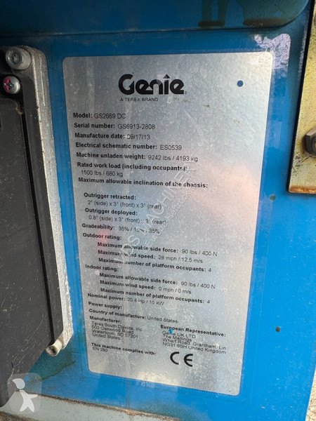 Hoogwerker Genie Hoogwerker Schaarhoogwerker