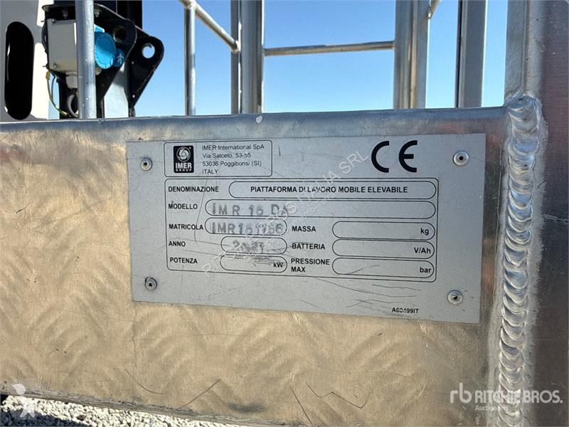 Nacelle Imer IMR15DA Crawler Articulating Boom...