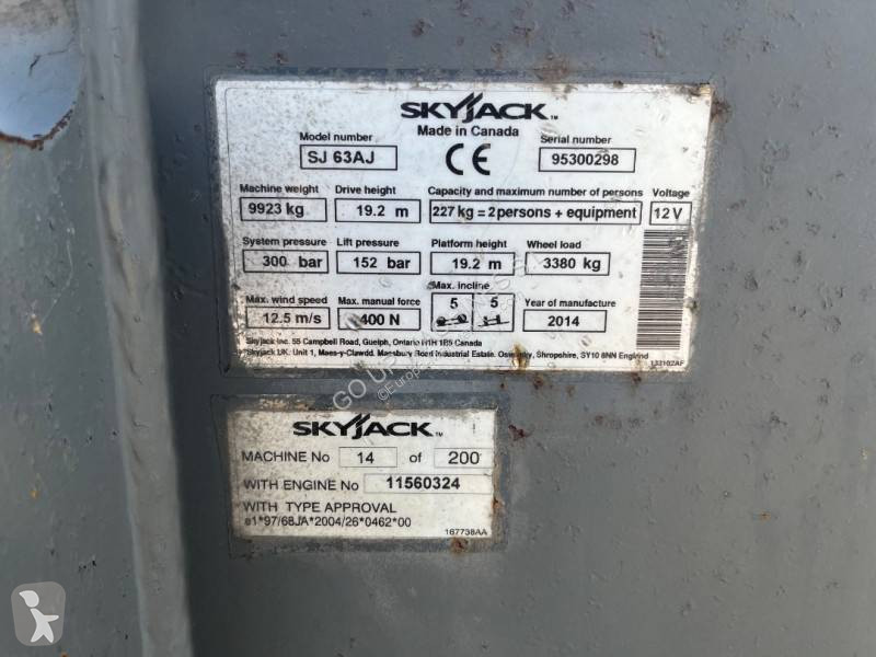 Nacelle Skyjack SJ63AJ