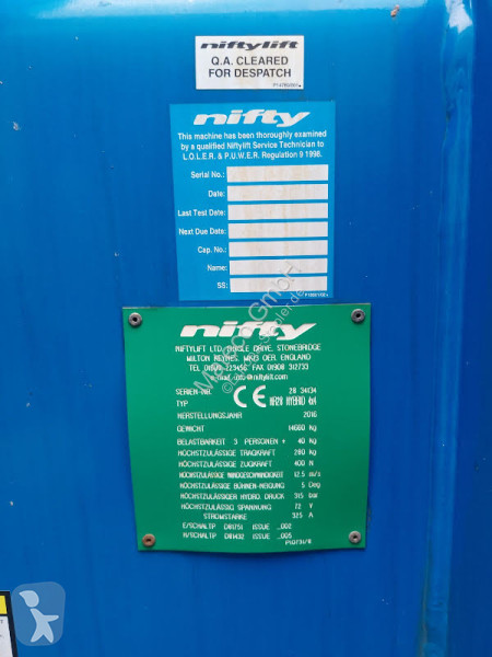 Nacelle Niftylift HR28 HYBRID 4X4