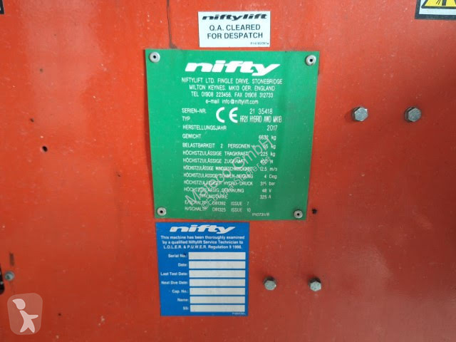 Nacelle Niftylift HR21 HYBRID 4X4
