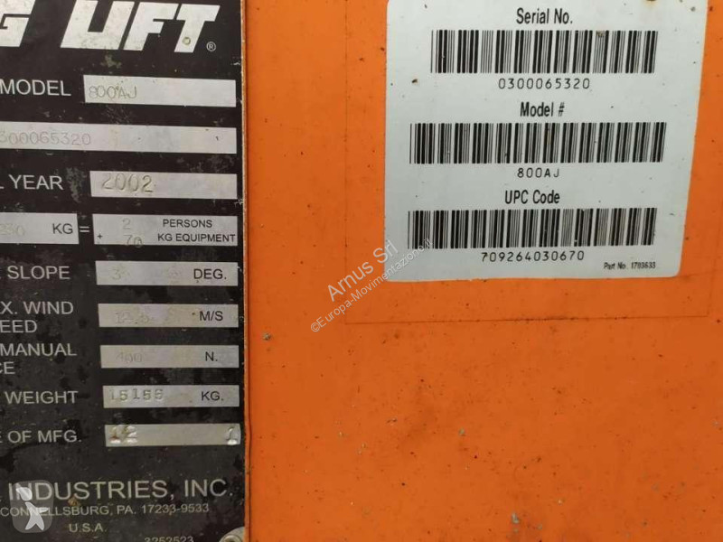 Piattaforma aerea JLG