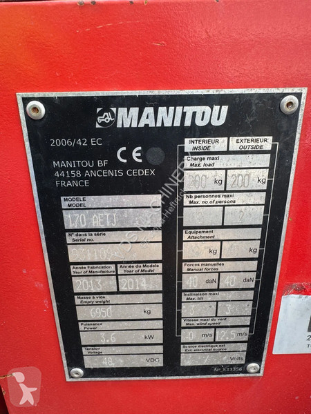 Lift Manitou 170AETJ L Hoogwerker...