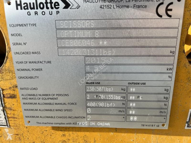 Nacelle Haulotte