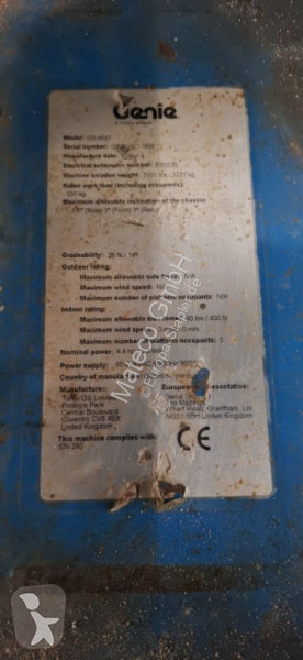 Plataforma elevadora Genie