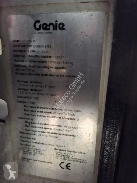 Plataforma elevadora Genie GS4069 OR