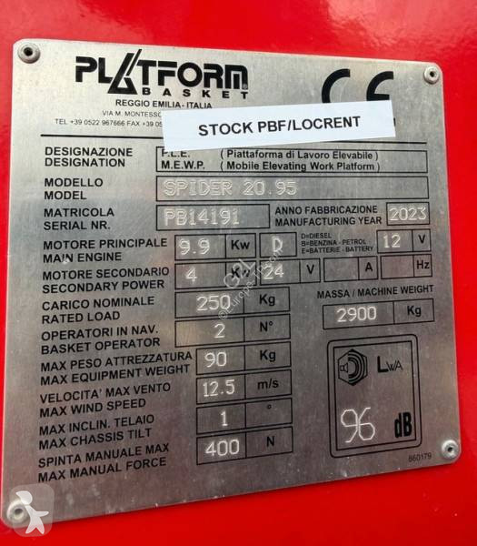 منصة تلسكوبية Platform Basket