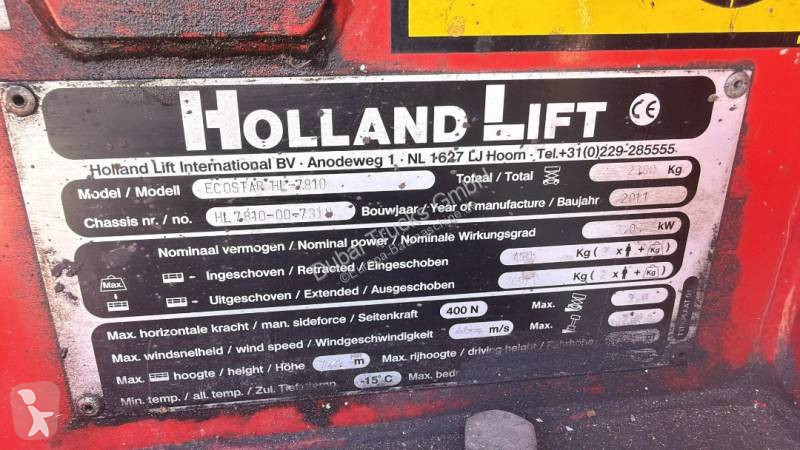 منصة تلسكوبية Hollandlift Ecostar HL 7810...