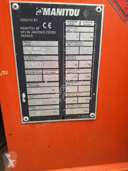 منصة تلسكوبية Manitou 150AETJ L BI