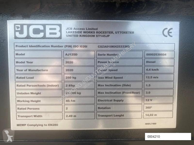Hoogwerker JCB AJ125D Diesel Telescoop...