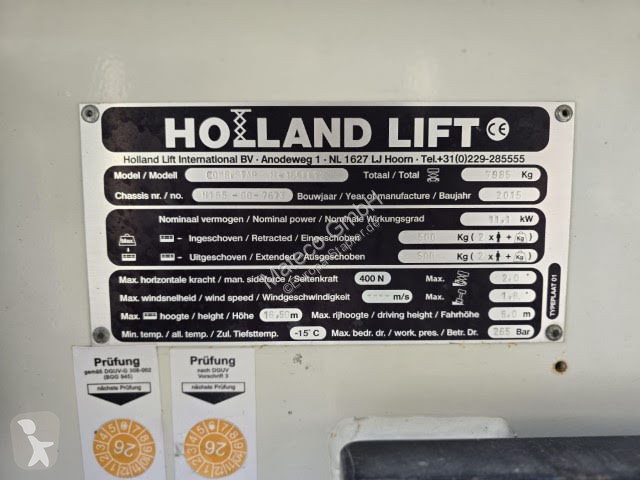 منصة تلسكوبية Hollandlift N-165EL12