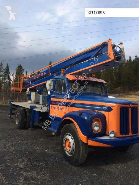 Plataforma elevadora Scania 85 dźwig zabytkowy...