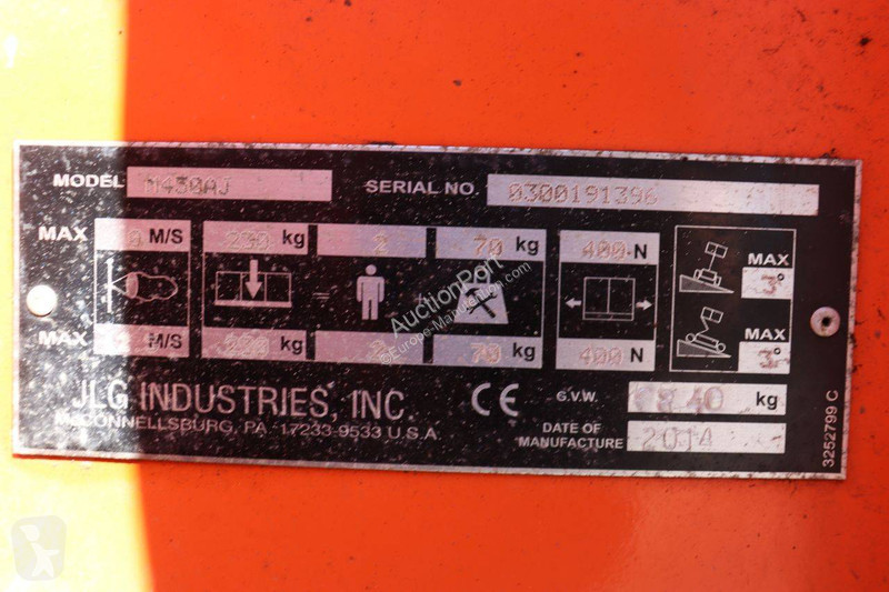 Plataforma elevadora JLG