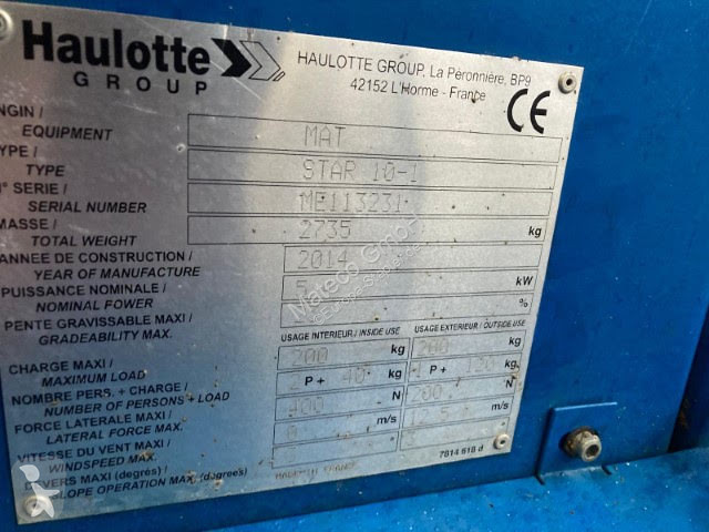 Автовышка Haulotte STAR 10