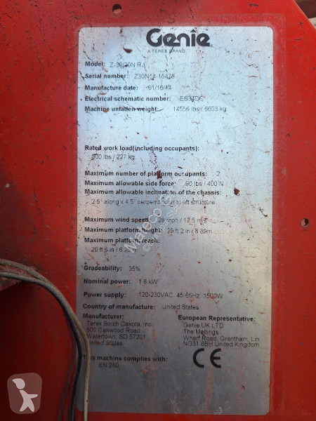 Nacelle Genie Z30/20N