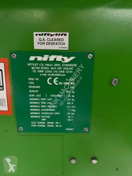 Hoogwerker Niftylift HR 21 HYBRID