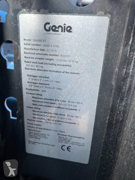 Nacelle Genie GS4069 diesel 4x4 14m (1834)