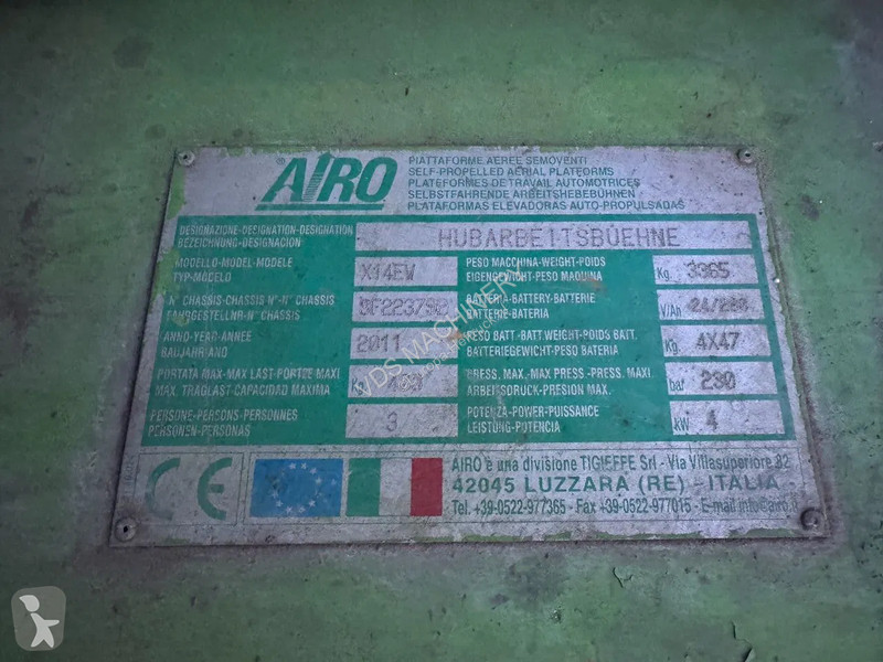 Piattaforma aerea Airo X14EW Hoogwerker...