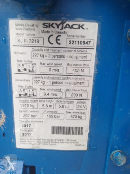 Автовышка Skyjack SJIII 3219