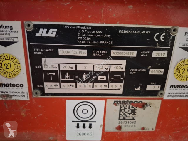 منصة تلسكوبية JLG TOUCAN 12E PLUS