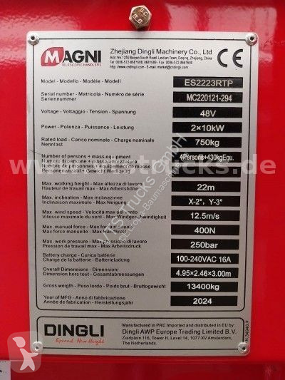 منصة تلسكوبية Magni Magni ES2223RTP  22m...