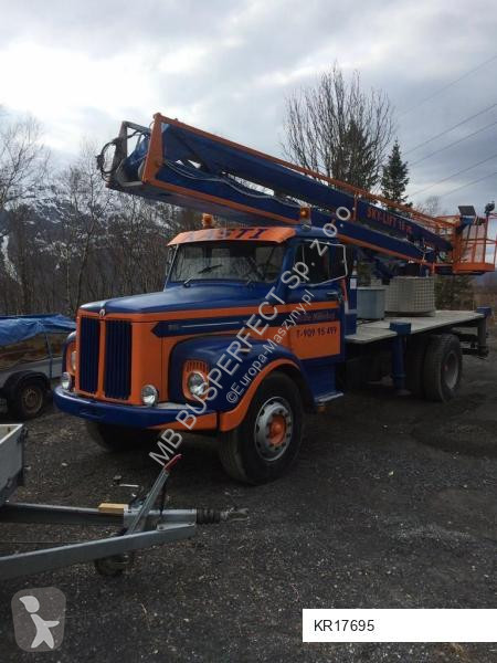 Plataforma elevadora Scania 85 dźwig zabytkowy...